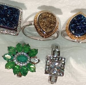 Sterling Silver Ring Lot For Repair/Repurpose/Free Shipping